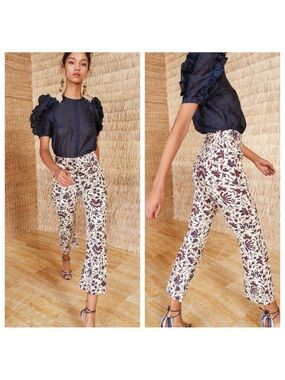 NWOT Ulla Johnson Ellis Jean In Vine, Size 4 Women.